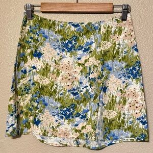 Reformation Margot Floral Mini Skirt